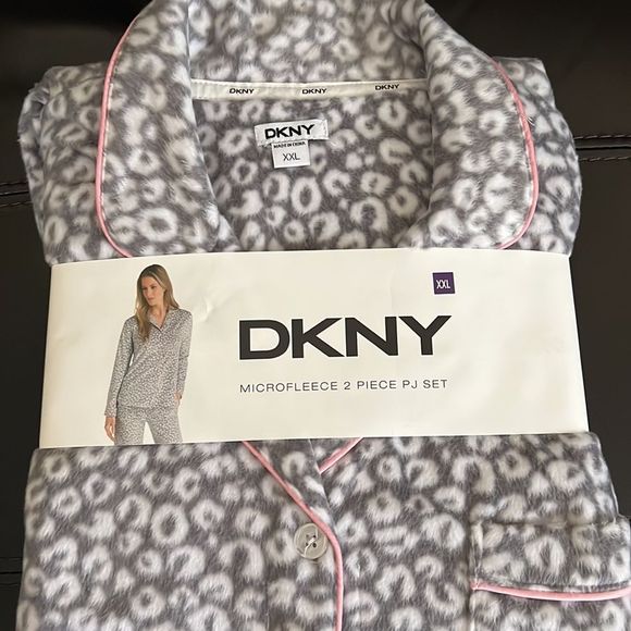 DKNY Microfleece 2 piece pj set XXL - Picture 3 of 5